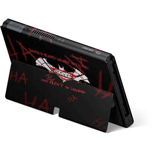 DC Comics The Joker Plenty Wrong With Me Nintendo Switch OLED (2021) Skin